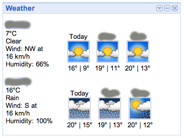 Weather Comparo