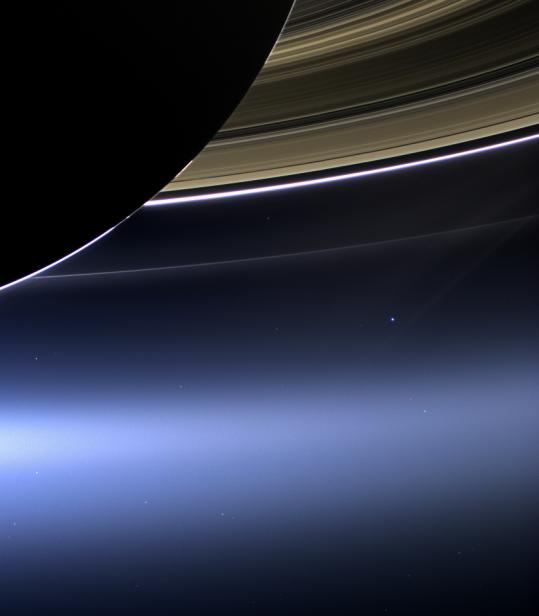 The Earth from Saturn